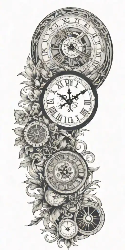 Roman Numerals Representing Important Dates Clock Face Nature