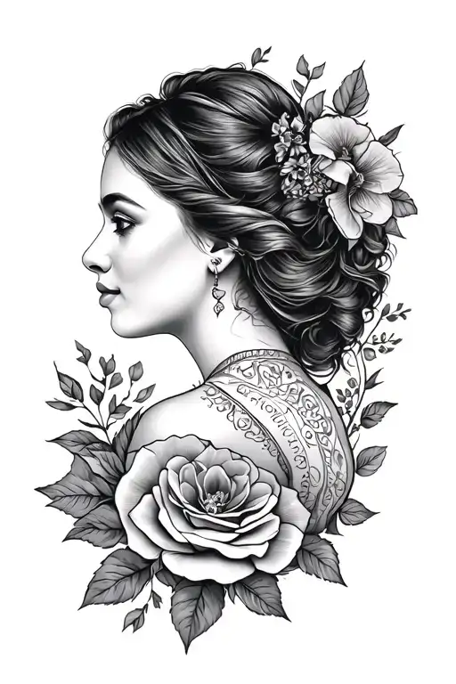 Half Sleeve Tatto For Memorial Of My Mother