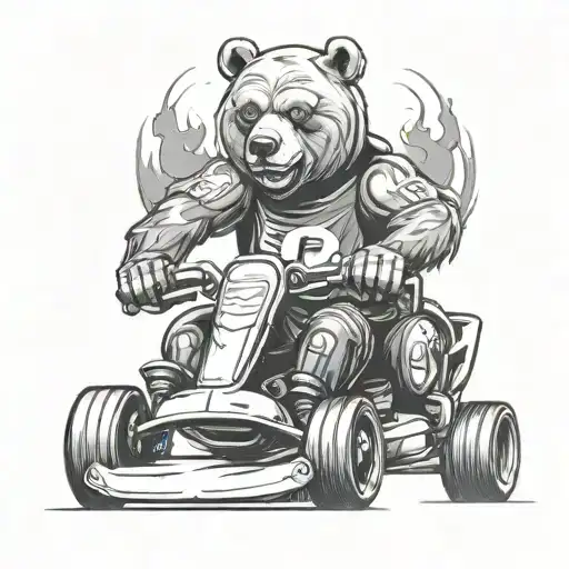 Cool Bear Racing A Go-kart