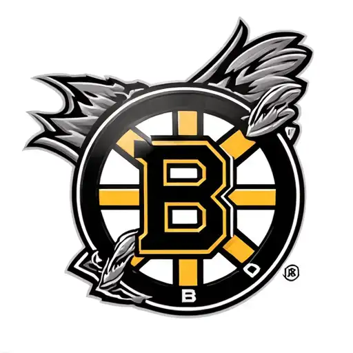 Boston Bruins Logo 3D Realistic