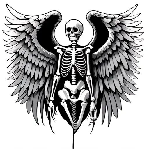 Angel Wings But Skeleton