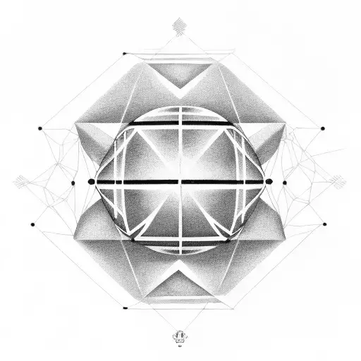 Geometric Shapes Forming A Football Field