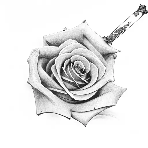 Sword With Rose