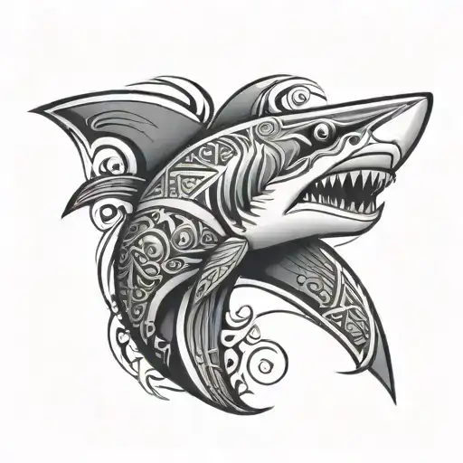 Shark Maori Arm Sleeve
