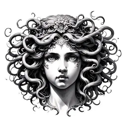Medusa Aphrodite Face Combined Thigh