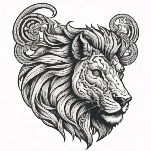 Horse Head With Lion Face