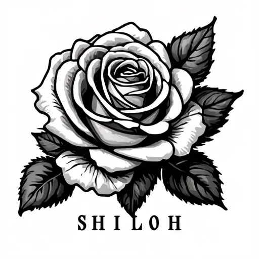 Initials Of A Baby Girl Named Shiloh Rose With A Rose Somewhere Incorporated