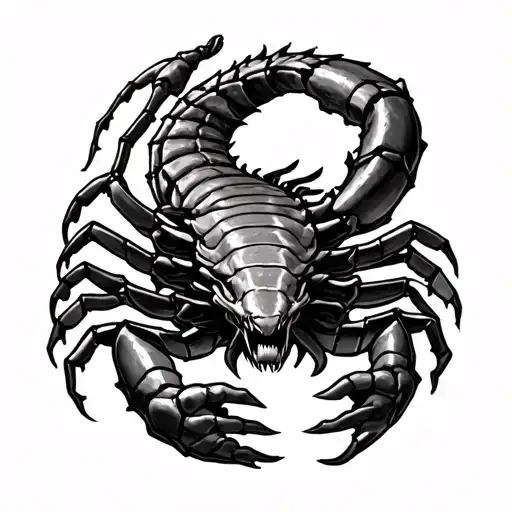 Scorpio Locked In Battle