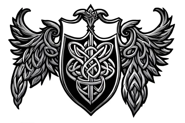 Celtic Arm Half Sleeve Martin Family Crest