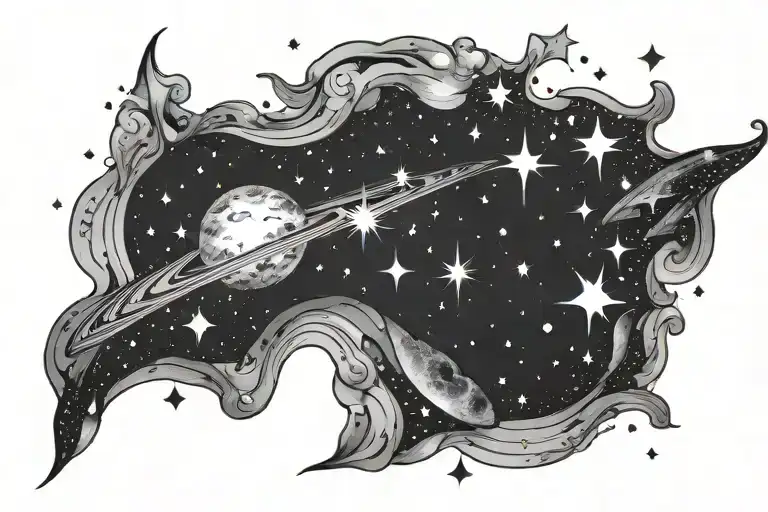 Galaxy Filled With Stars