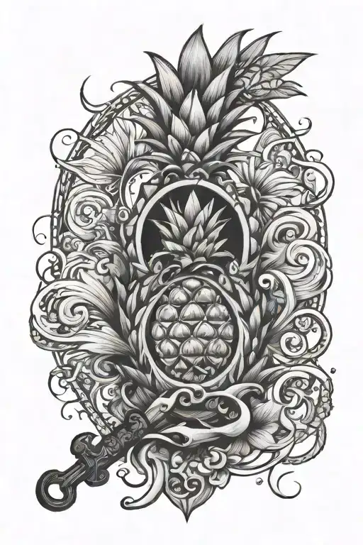 Pineapple Key Hole Love You To The Moon