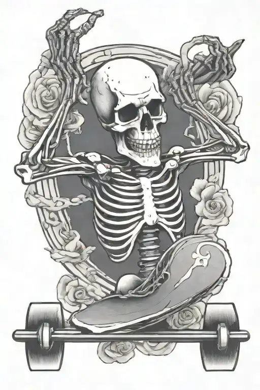 Skeleton Longboarding