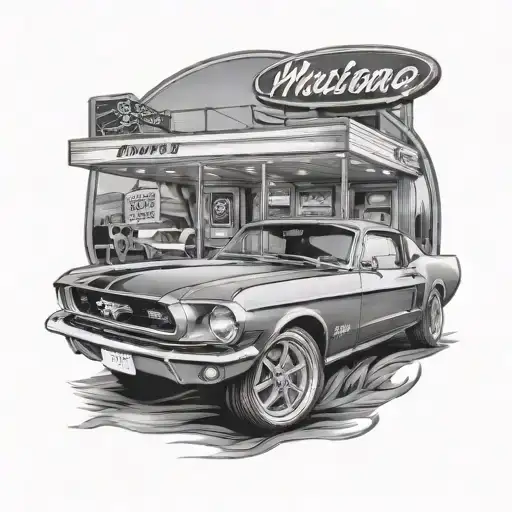 68 Mustang Fastback Diner's Driving