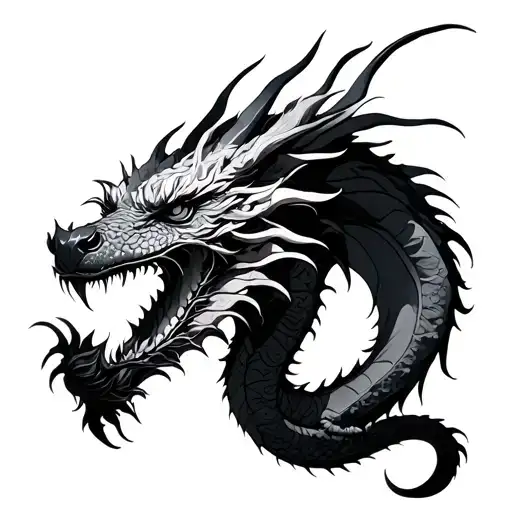 Blackwork Dragon