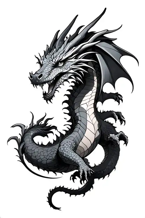 Blackwork Dragon