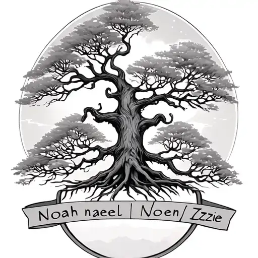 Tree Of Life With First Name Noah Nael Noelan Neo Izzie