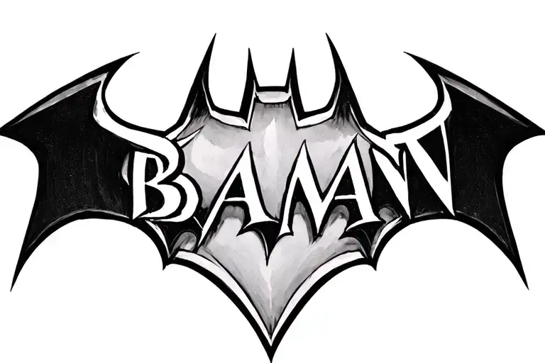 Batman Symbol Outline