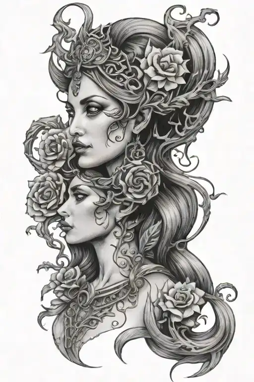 Lillith Goddess Dark Fantasy Themed