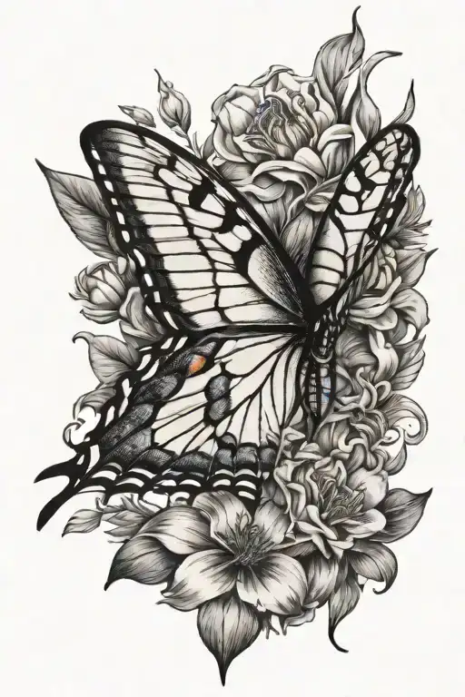 A Swallowtail Bird Flying