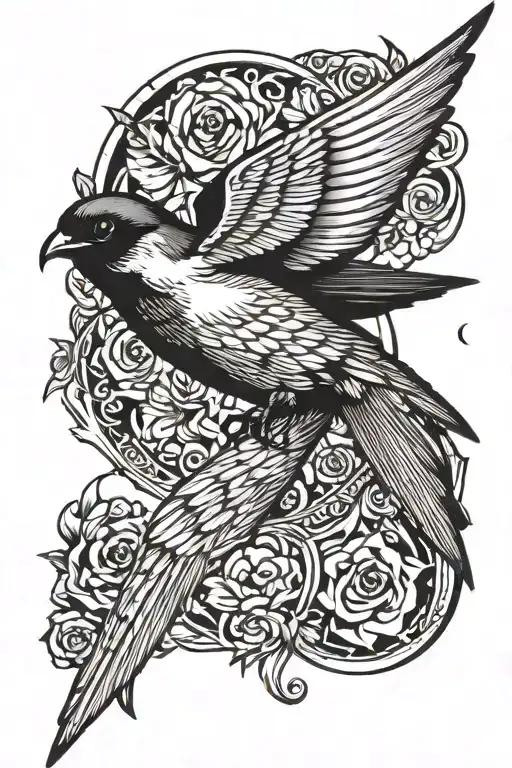 A Swallow Bird Flying