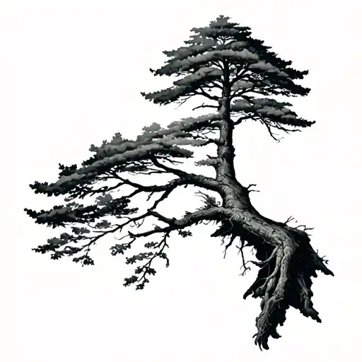 Vancouver Island And Arbutus Tree