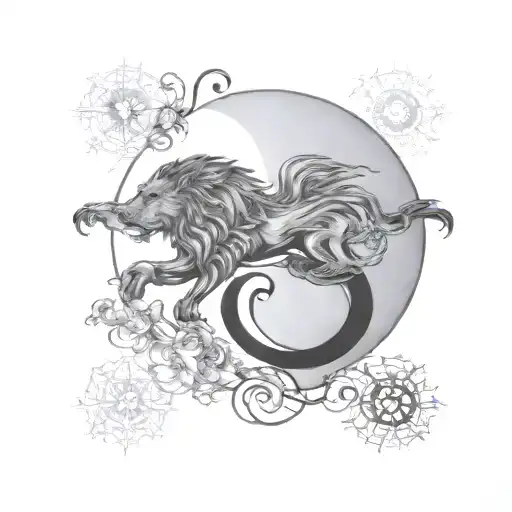 Use Shape Of Leo Zodiac Symbol