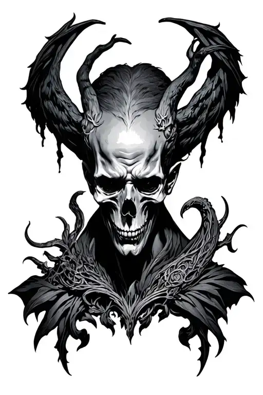 Neoclassic Lucifer Style With Death Grips Aesthetic