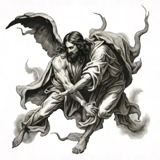 Jesus Being Tempted By Satan Realism