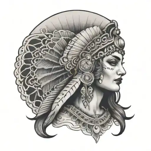 Turkey Egypt Greece Gypsy Moon Drawing Holding