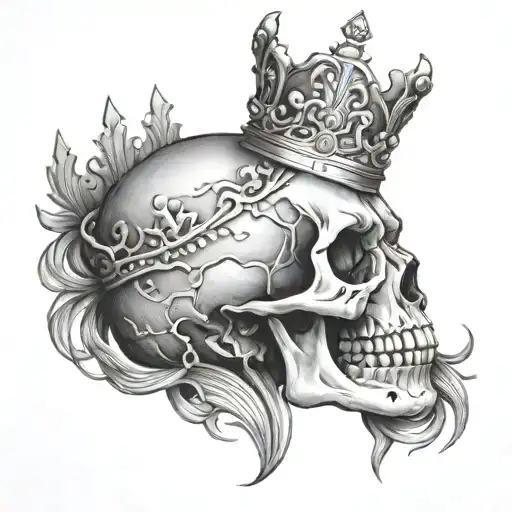 Skull With Crown
