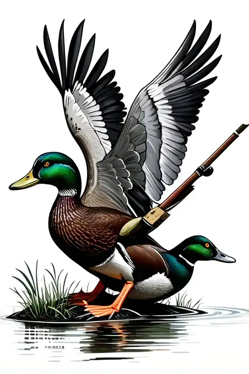 Duck Hunting Scene