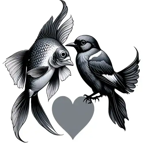 Love Between Fish And Bird
