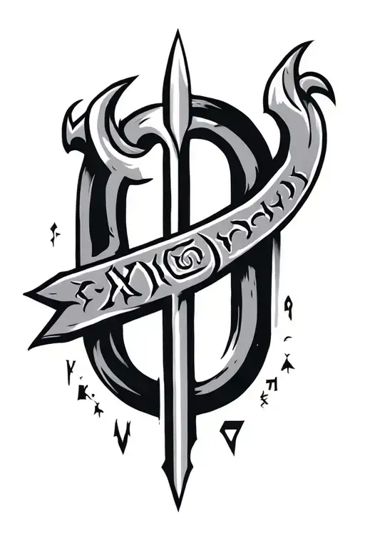 Viking Runes In Banner