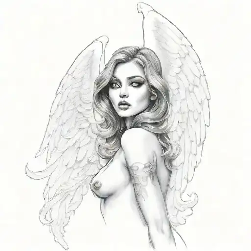 Sensual Sexy Female Angel