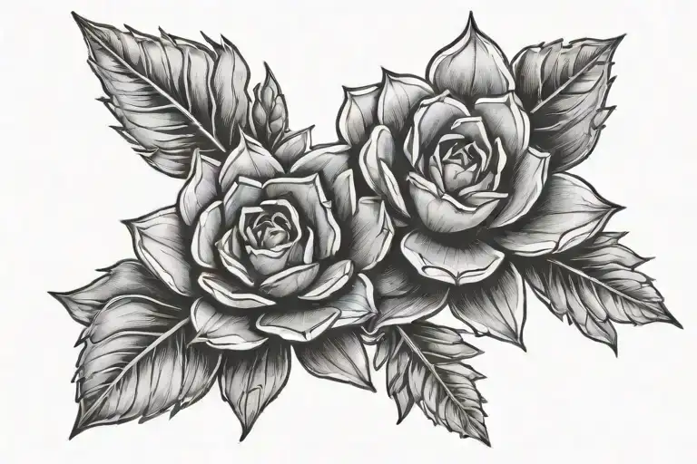 Succulent With Arrow Design