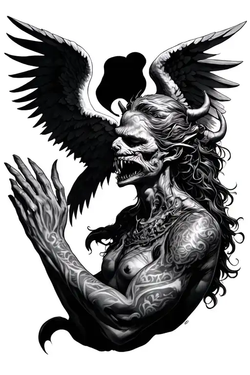 Angel Choking A Demon