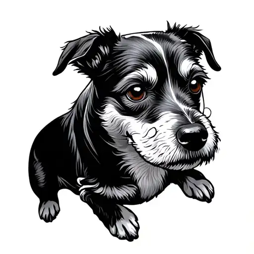 Dog And Wood Chiness