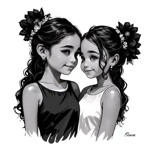 2 Daughters Cartoon