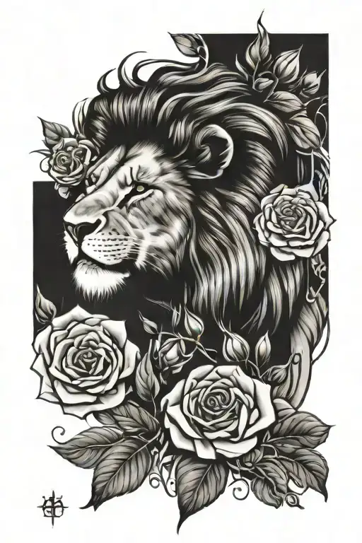 Lion Roses With Taurus Zodiac Sign