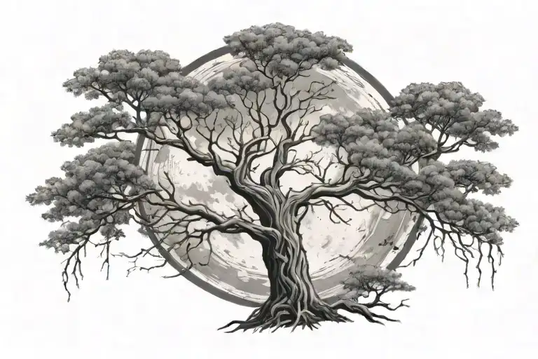 Combine A Tree With The Moon