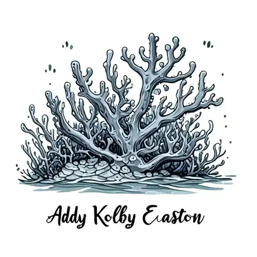 Coral Reef Saltwater Ocean With Names Addy Kolby Easton