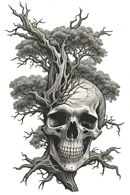 Old Tree Skull