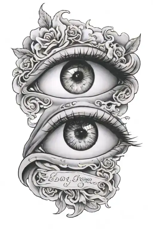 Eye Semi Cover By Clouds On My Wrist With The Quote Look Beyond What You See