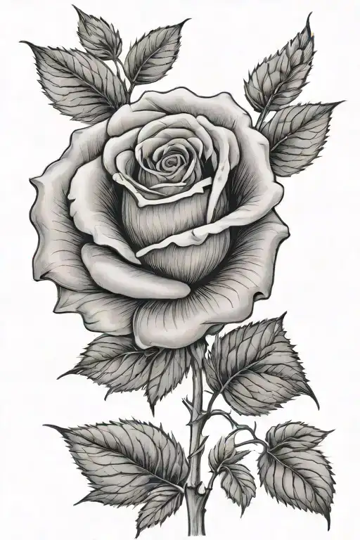 A Rose With The Name Chloe As The Stem Growing