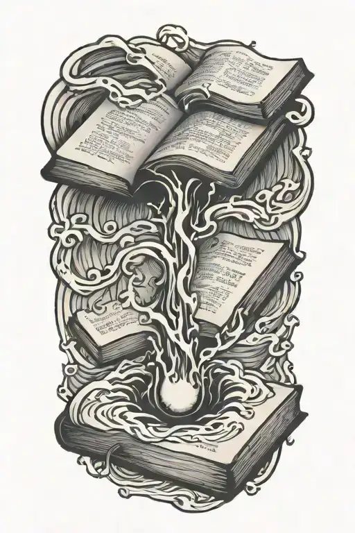 Bible With Water Flowing From It