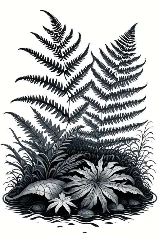 Fern And Bull Kelp Forest From Pacific Northwest