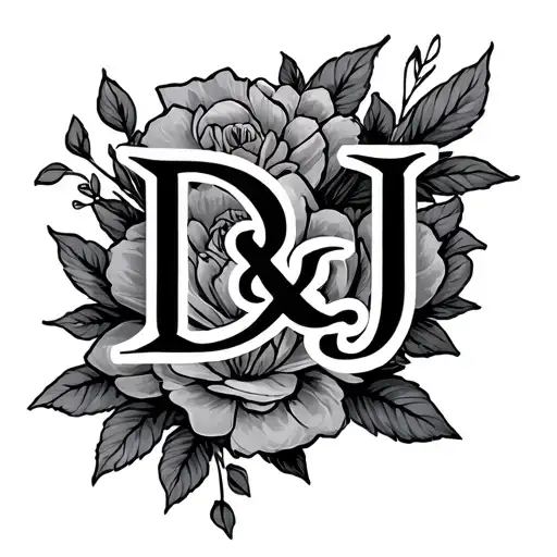 Initials D&j Love