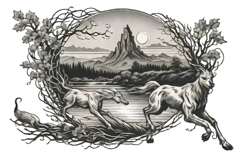 Combine A Coursing River With The Moon