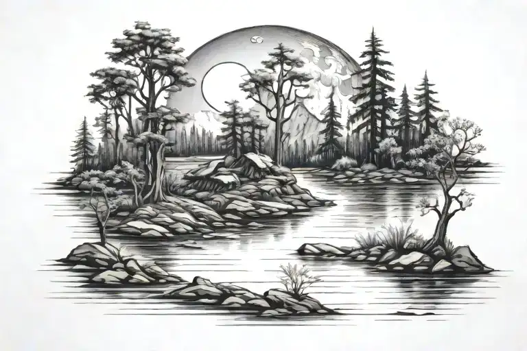 Combine A River With The Moon