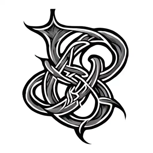 Celtic L And S Calligraphy